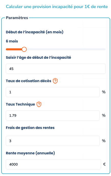 Calcul des provisions techniques